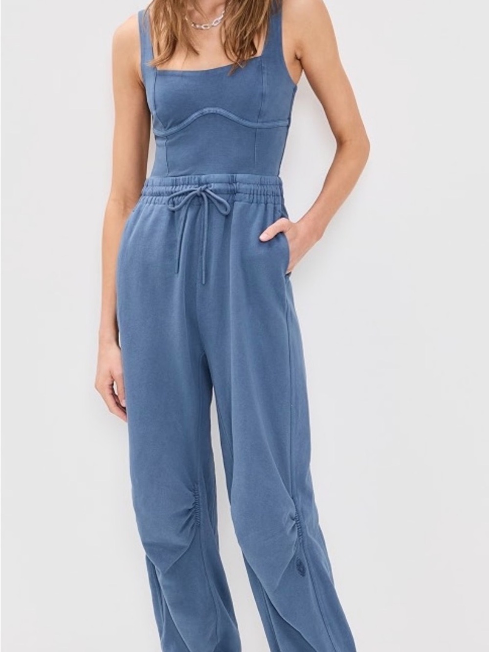 FP Movement by Free People Slate Blue Drawstring Joggers